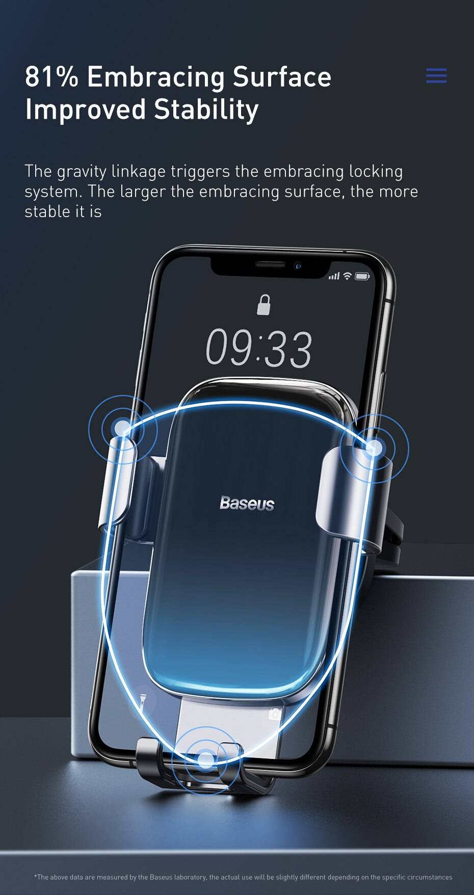 Baseus Metal Car Phone Holder Gravity Auto Stand Car Air Vent Mount Mobile Phone Holder for iPhone Xiaomi Universal Holder Baseus Metal Car Phone Holder Gravity Auto Stand Car Air Vent Mount Mobile Phone Holder for iPhone Xiaomi Universal Holder