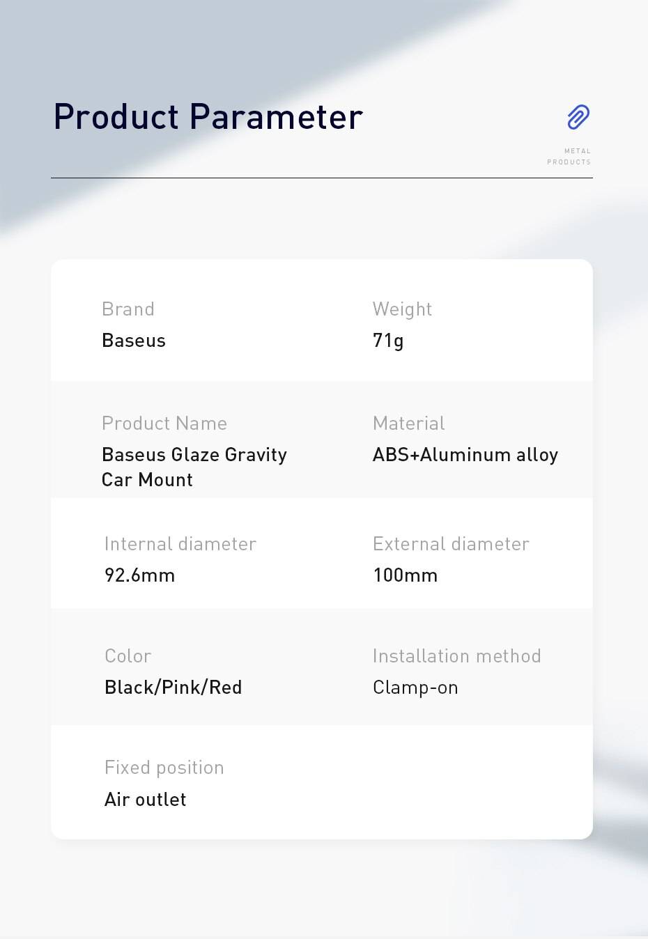Baseus Metal Car Phone Holder Gravity Auto Stand Car Air Vent Mount Mobile Phone Holder for iPhone Xiaomi Universal Holder Baseus Metal Car Phone Holder Gravity Auto Stand Car Air Vent Mount Mobile Phone Holder for iPhone Xiaomi Universal Holder