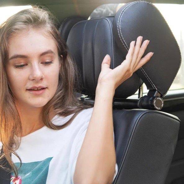 Car Seat Headrest Pillow Driving Comfort Color : Black|Beige Car Seat Headrest Pillow Driving Comfort Color : Black|Beige