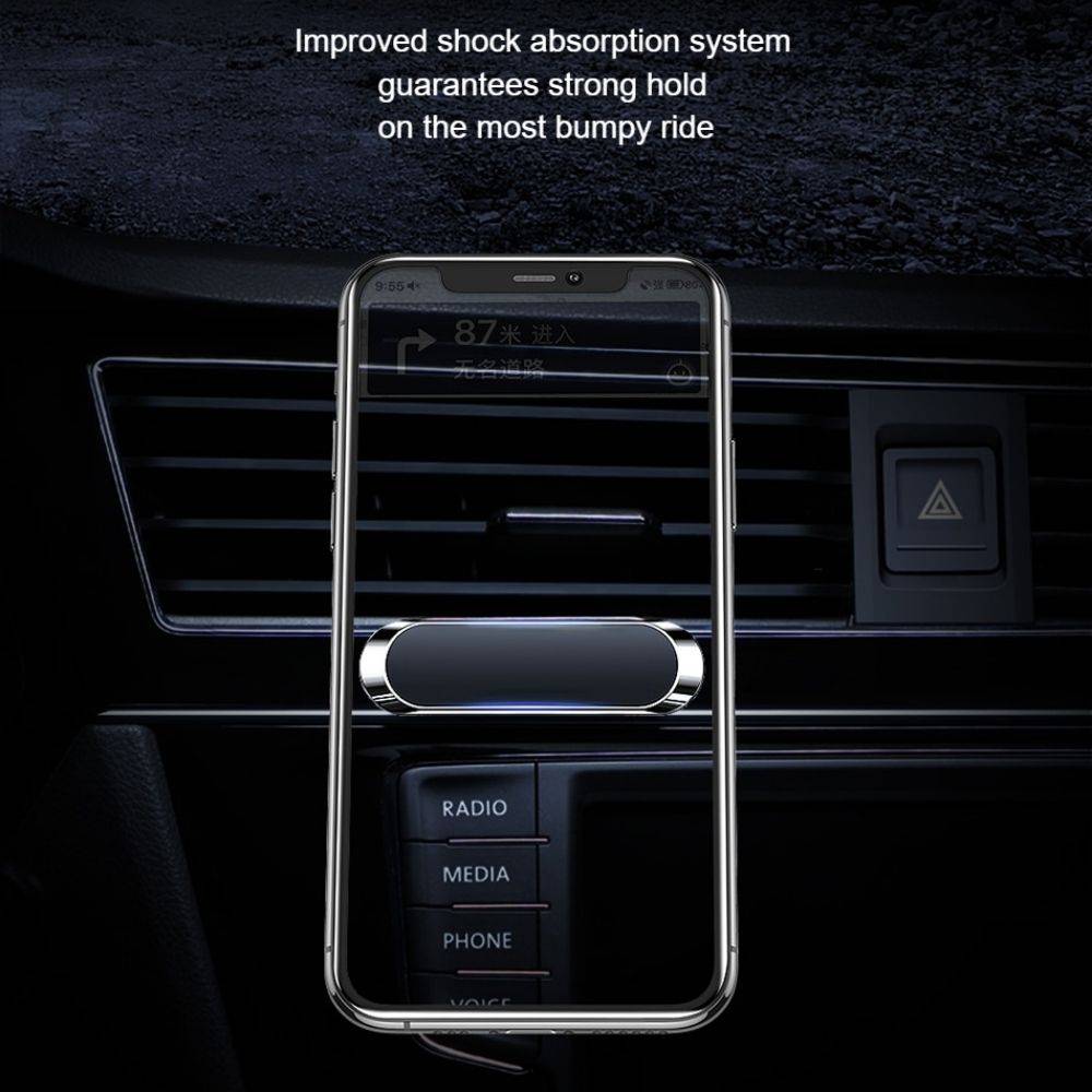 Magnetic Car Phone Holder Car Utilities Driving Comfort Color : Dark Gray|Sliver Magnetic Car Phone Holder Car Utilities Driving Comfort Color : Dark Gray|Sliver