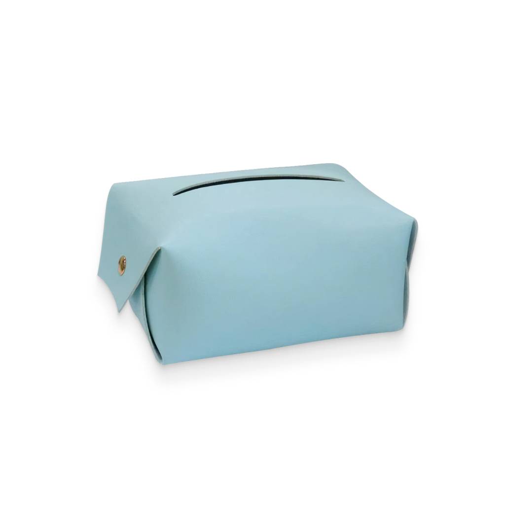Blue Polyurethane Leather Tissue Box Cover Car Utilities US market only Blue Polyurethane Leather Tissue Box Cover Car Utilities US market only