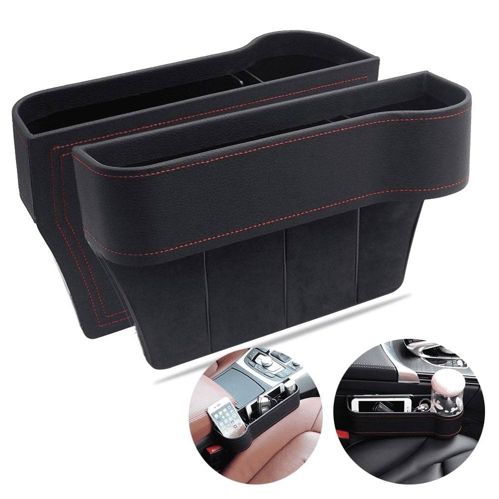 Multifunctional Car Seat Organizer Set (Left & Right) Car Organizers Color : Black|Beige|Brown|Red Multifunctional Car Seat Organizer Set (Left & Right) Car Organizers Color : Black|Beige|Brown|Red