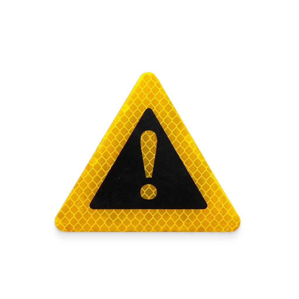 Yellow Reflective Emergency Warning Sticker Car Accessories Yellow Reflective Emergency Warning Sticker Car Accessories